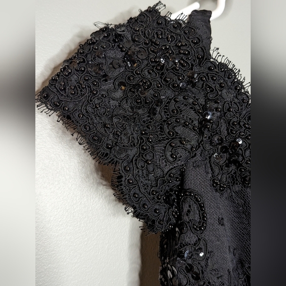 Chris Kole Vintage off the shoulder beaded COUTURE dress - Picture 8 of 15